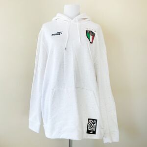 Puma Italy Soccer Football Culture Hoodie Mens Size Large Sweatshirt Confetti